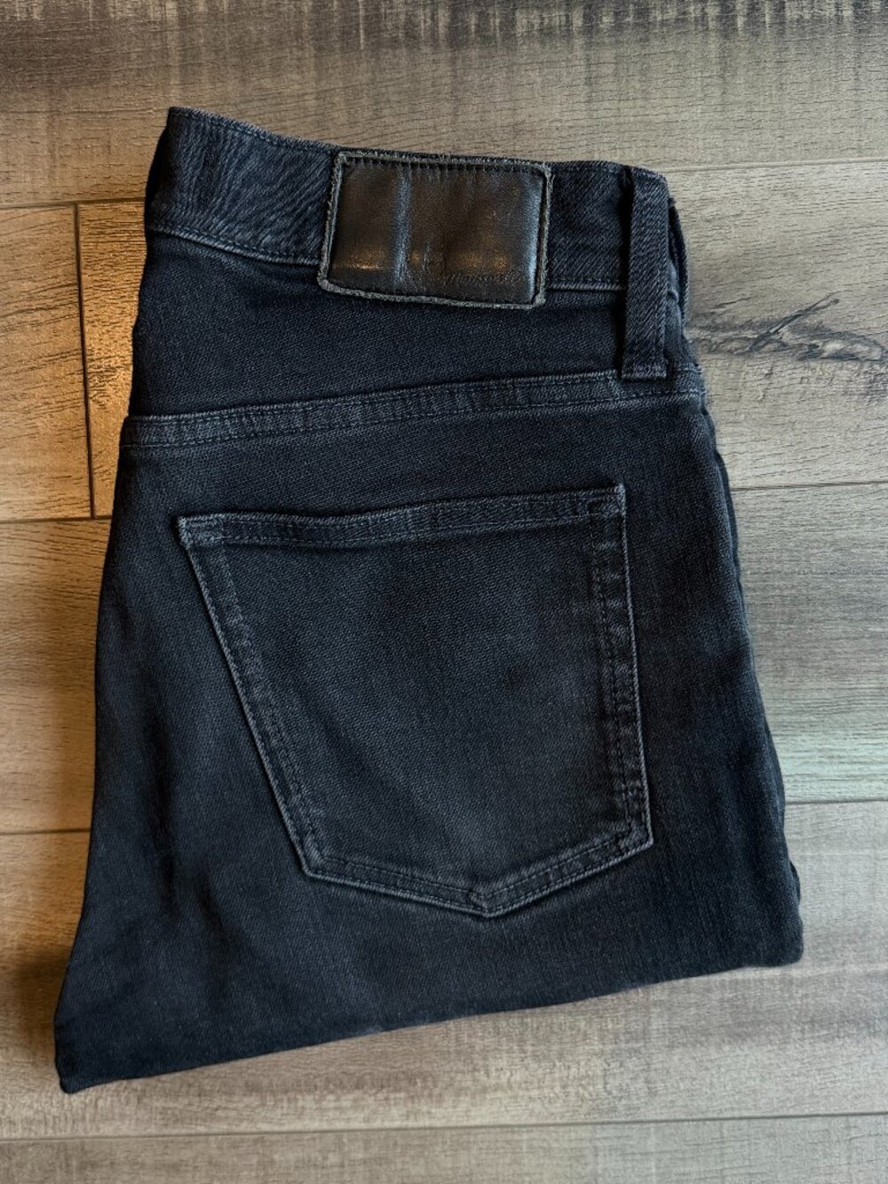 Madewell Men’s Athletic Slim Stretch Black Jeans 31 x 34